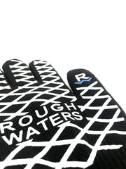 Rough Waters Fishing/BBQ Gloves (Blk/Wht)