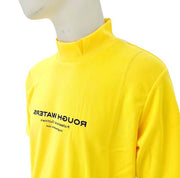 Rough Waters Mock Neck Shirt (Large Yellow)